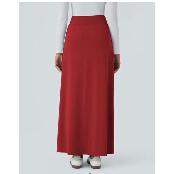 Brand New - Halara Women’s XL High Waisted Decorative Buckle 2-in-1 Maxi Casual - Picture 2 of 9